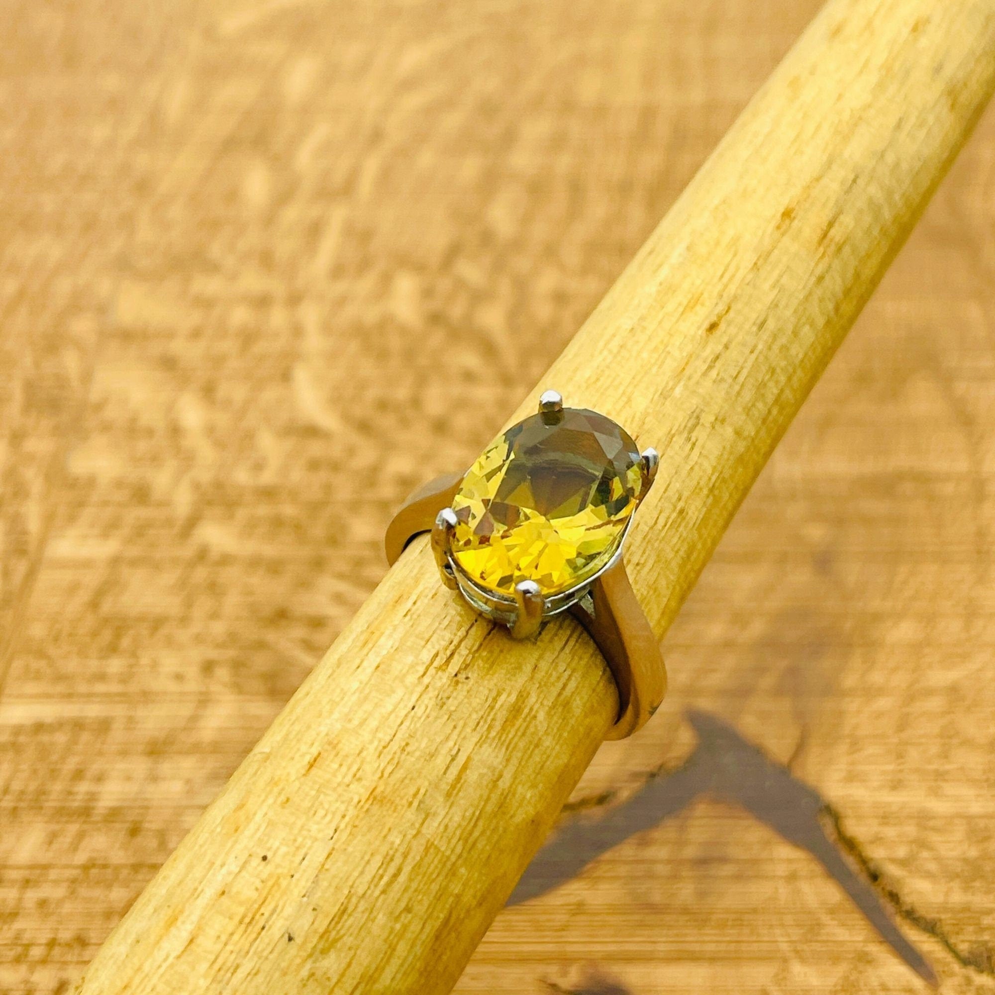 خاتم فضة إسترليني تركي أصلي مصنوع يدويًا من الزولتانيت للنساء | مجوهرات حجر كريم بتصميم عتيق 925