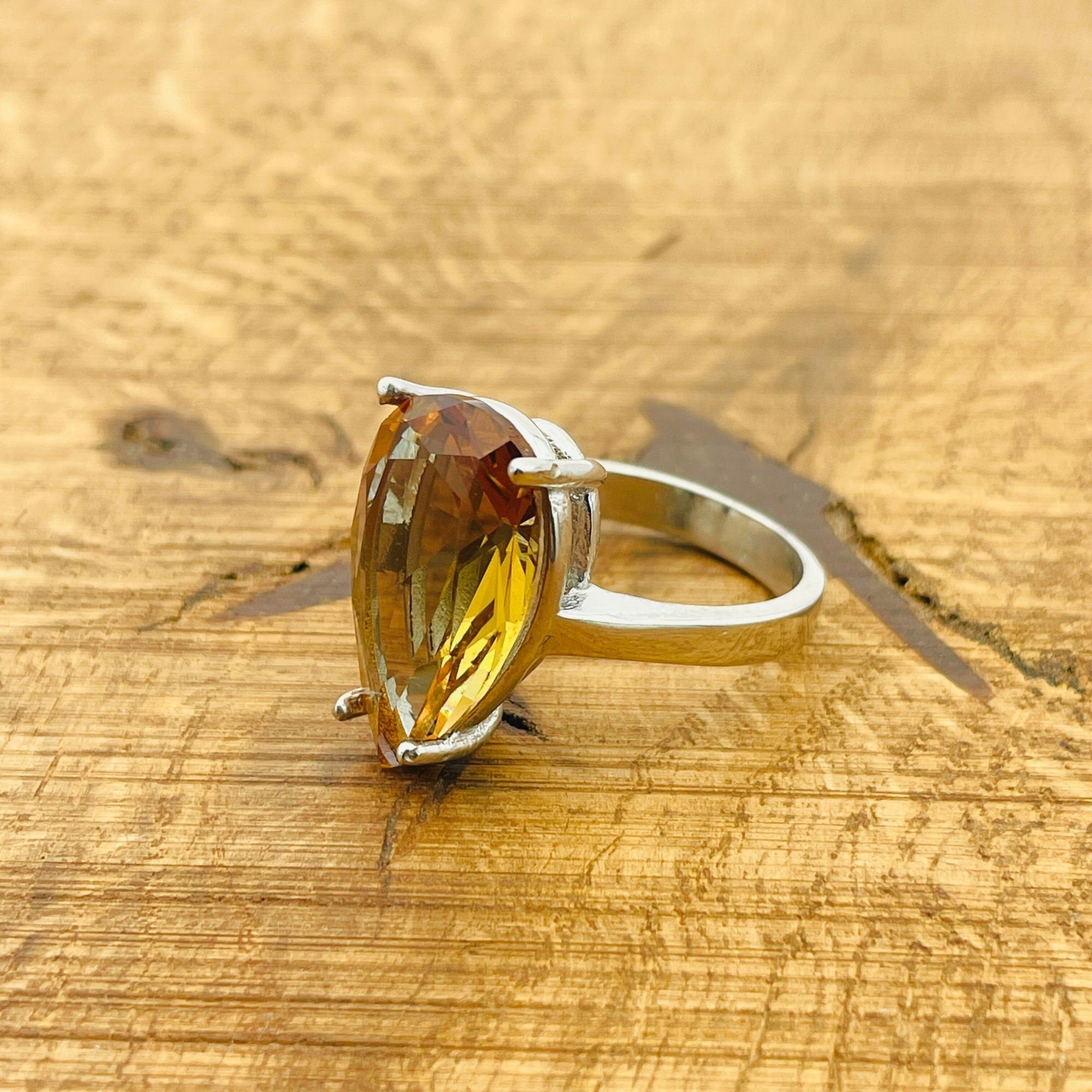 خاتم تركي مصنوع يدويًا من الفضة الإسترلينية بزولتانيت | مجوهرات حجر كريم طبيعي للنساء