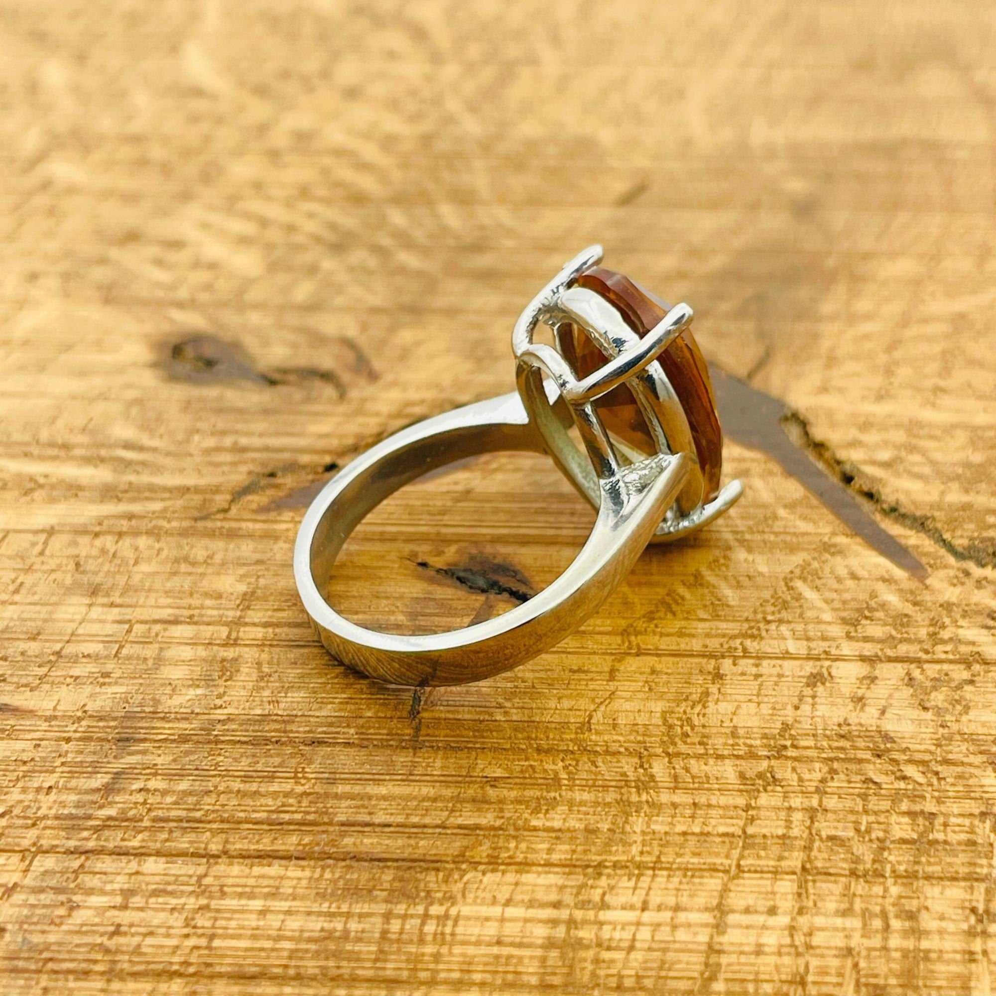 خاتم تركي مصنوع يدويًا من الفضة الإسترلينية بزولتانيت | مجوهرات حجر كريم طبيعي للنساء