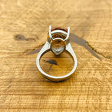 خاتم تركي مصنوع يدويًا من الفضة الإسترلينية بزولتانيت | مجوهرات حجر كريم طبيعي للنساء