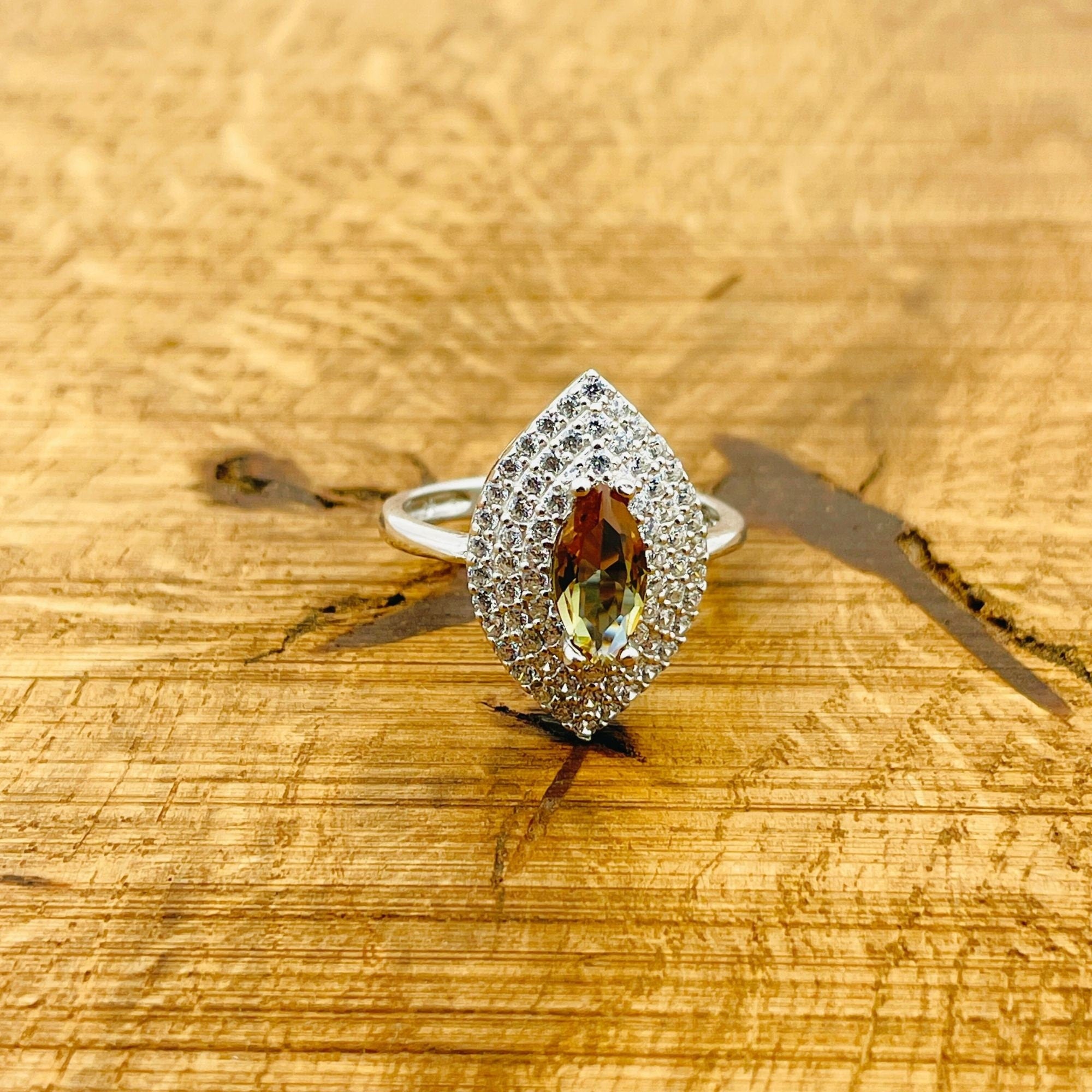 Natural Turkish Zultanite 925 Sterling Silver Ring for Women - Handmade Gemstone Jewelry