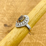 خاتم حجر الزولتانيت الأصفر الطبيعي للنساء - فضة استرلينية 925، صناعة يدوية تركية