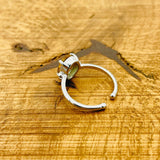 خاتم زولتانيت تركي يدوي الصنع من الفضة الإسترلينية قابل للتعديل - حجر كريم طبيعي يغير لونه للنساء