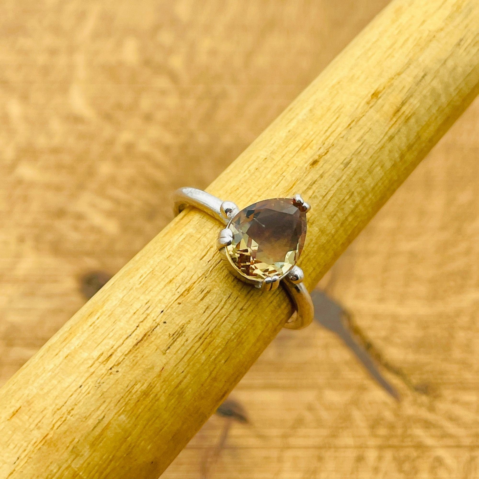 خاتم زنزانيت تركي أصلي مصنوع يدويًا من الفضة الإسترلينية قابل للتعديل للنساء