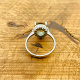 خاتم فضة إسترليني تركي مصنوع يدويًا من الزولتانيت للنساء - حجر كريم يتغير لونه