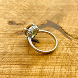 خاتم فضة إسترليني تركي مصنوع يدويًا من الزولتانيت للنساء - حجر كريم يتغير لونه