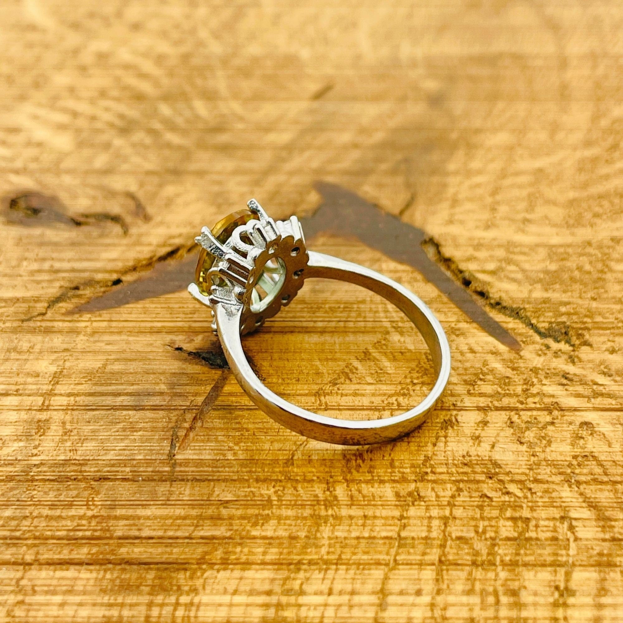 خاتم زولتانيت تركي طبيعي مصنوع يدويًا - فضة استرلينية 925 حجر كريم يتغير لونه مجوهرات وهدايا نسائية