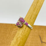 خاتم رأس نمر الجمشت الملكي - مجوهرات تركية مصنوعة يدوياً من الفضة الإسترلينية 925