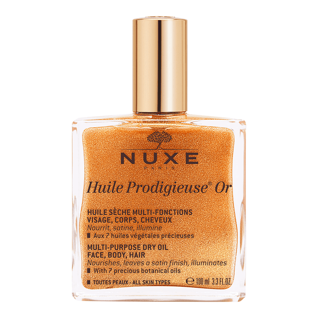 Illuminating Golden Shimmer Dry Oil - Face, Body & Hair Nourishment - TryAladdin