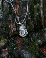 Sterling Silver Jesus Portrait Necklace - Faith-Inspired Design