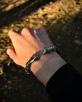 Adjustable Sterling Silver Wirework Cuff Bracelet - Symbol of Strength