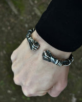Adjustable Sterling Silver Wirework Cuff Bracelet - Symbol of Strength