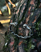 Adjustable Sterling Silver Wirework Cuff Bracelet - Symbol of Strength