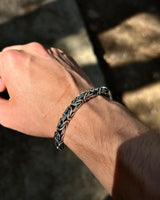 Sterling Silver Byzantine King Chain Bracelet - Bold & Statement