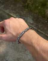 925 Sterling Silver Byzantine King Chain Bracelet - Bold & Solid