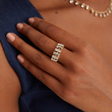 Elegant Baguette Ring - Minimalist Design for Everyday Sparkle