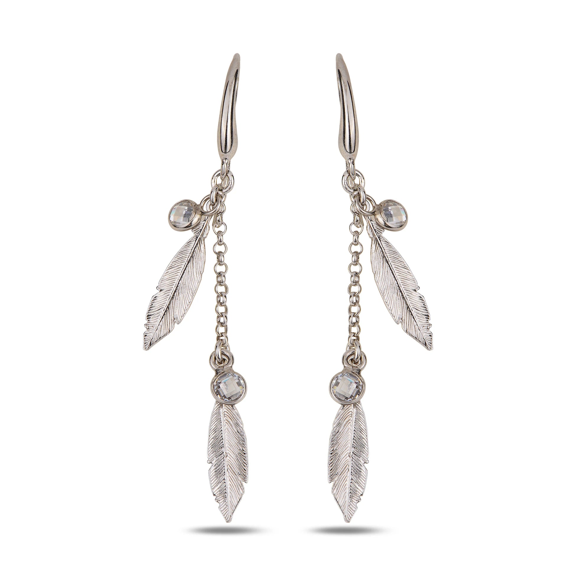 Nádherné náušnice s peříčky - duchovní talisman pro každodenní eleganci