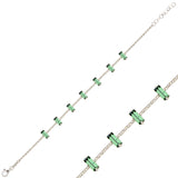 Brilliant Half Eternity Bracelet - Dainty & Elegant Design