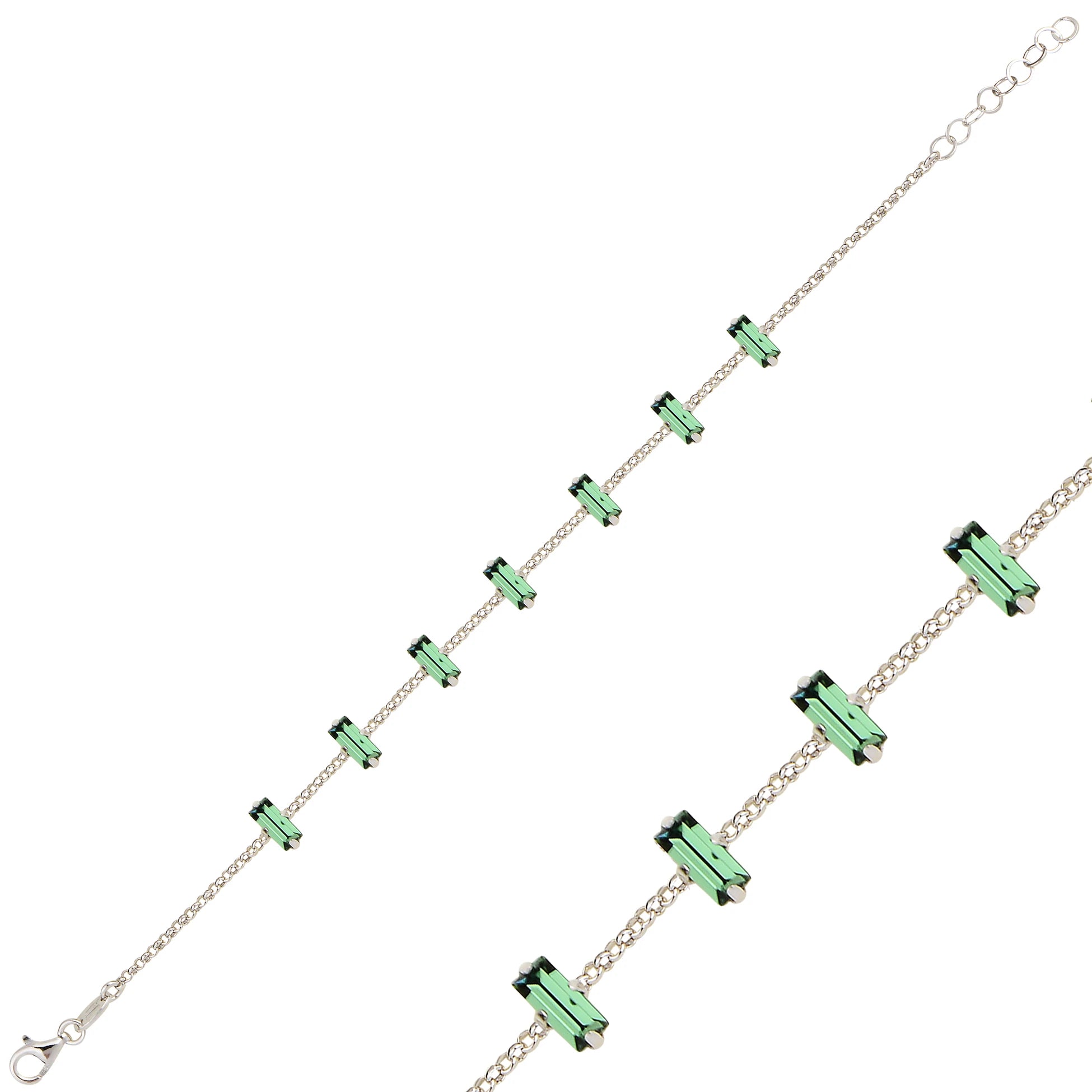 Brilliant Half Eternity Bracelet - Dainty & Elegant Design