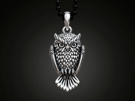 Elegant Owl Pendant Necklace