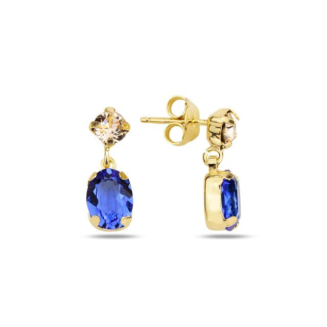 Sophisticated Duo Dangle Earrings - Modern Movement & Effortless Chic