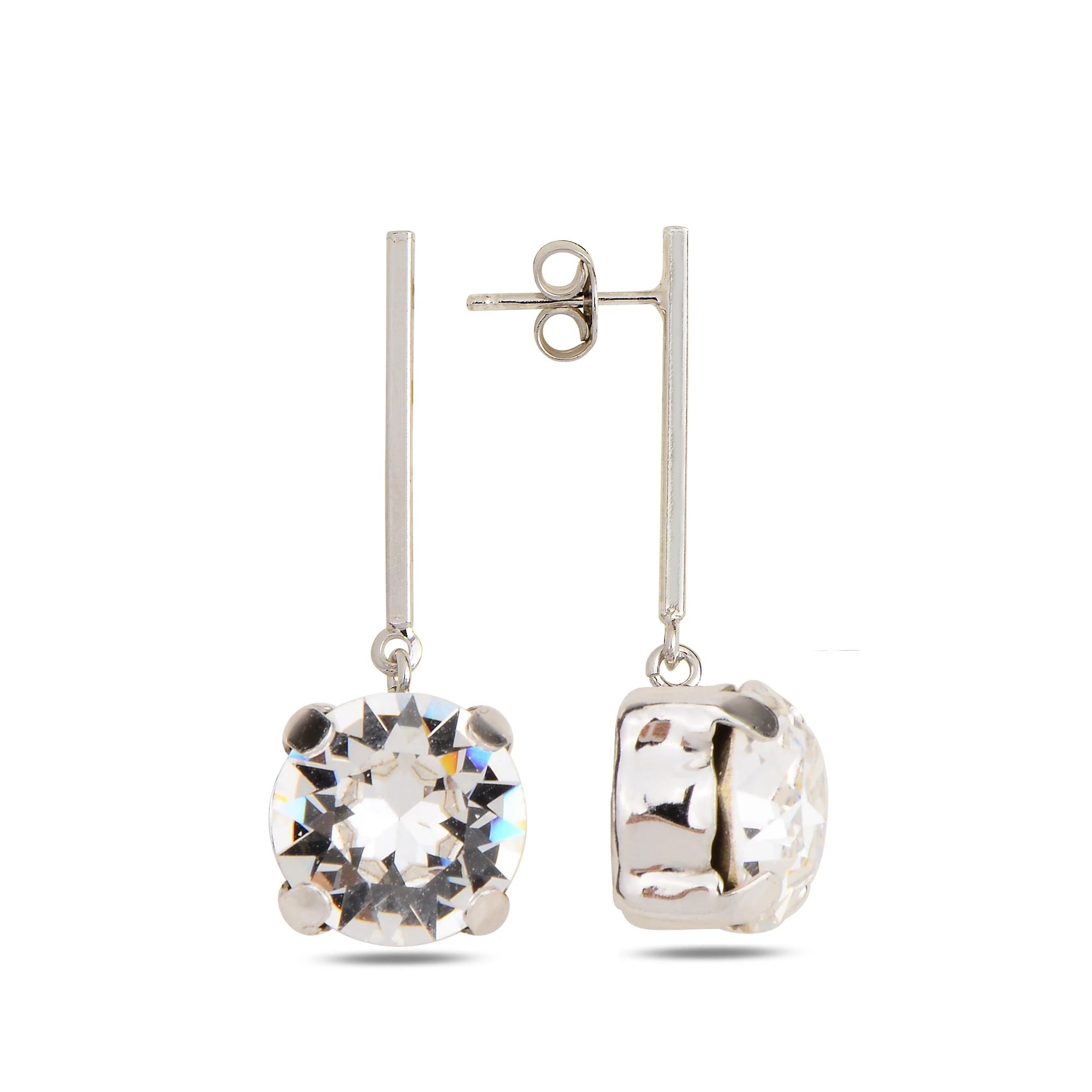 Sparkling Drop Earrings - Minimalist Design for Everyday Elegance