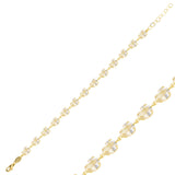 Radiant Full Eternity Bracelet - Sparkling Cubic Zirconia Design