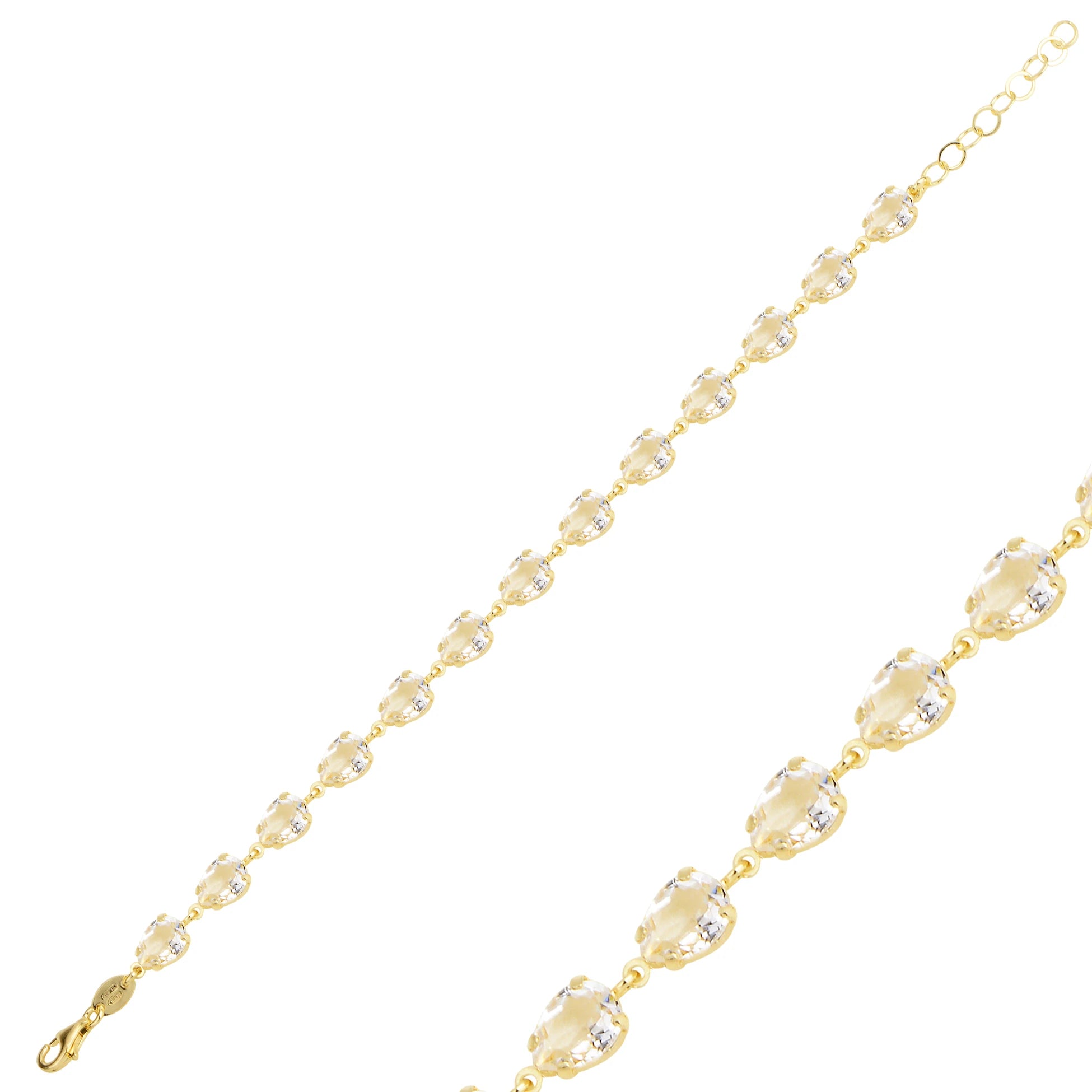 Radiant Full Eternity Bracelet - Sparkling Cubic Zirconia Design