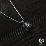 Sterling Silver Men's Necklace - 'Be, and It Is' Inscribed Pendant