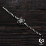 Sterling Silver Men's Pendant Necklace - 'Be, and It Is' Calligraphy