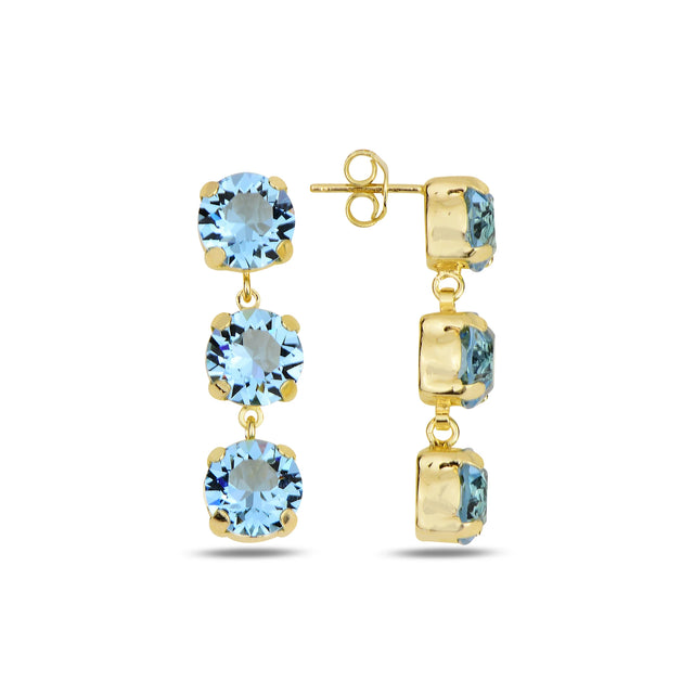 Elegant Dangle Earrings - Modern Horizontal Bar Design for Versatile Style