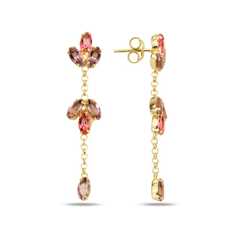 Elegant Hera Drop Earrings - Dazzling Statement Sparkle