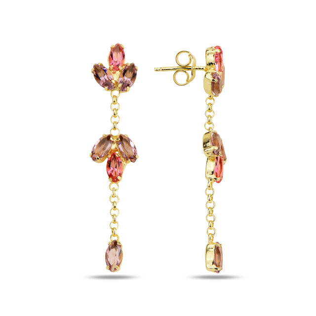 Elegant Hera Drop Earrings - Dazzling Statement Sparkle