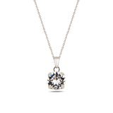 Brilliant Stone Pendant Necklace - Minimalist Everyday Sparkle
