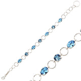 Luna Row Bangle - Gem-Inspired Feminine Design