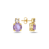 Sterling Silver Swarovski Crystal Earrings - Elegant Minimalist