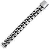 Sterling Silver Curb Chain Bracelet - Bold Statement Design