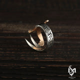 Sterling Silver Men's Ring - Zulfikar Sword Design