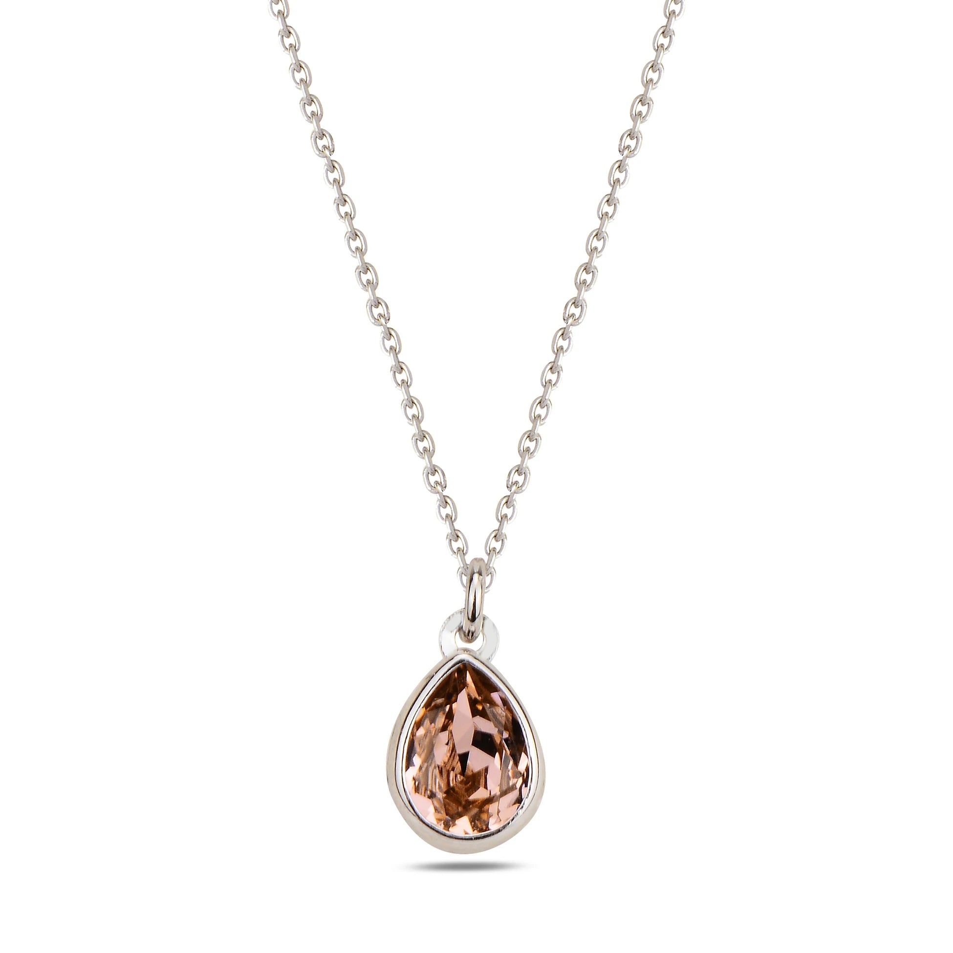Náhrdelník Sterling Silver Cura Mini – topaz a modré krystaly Swarovski