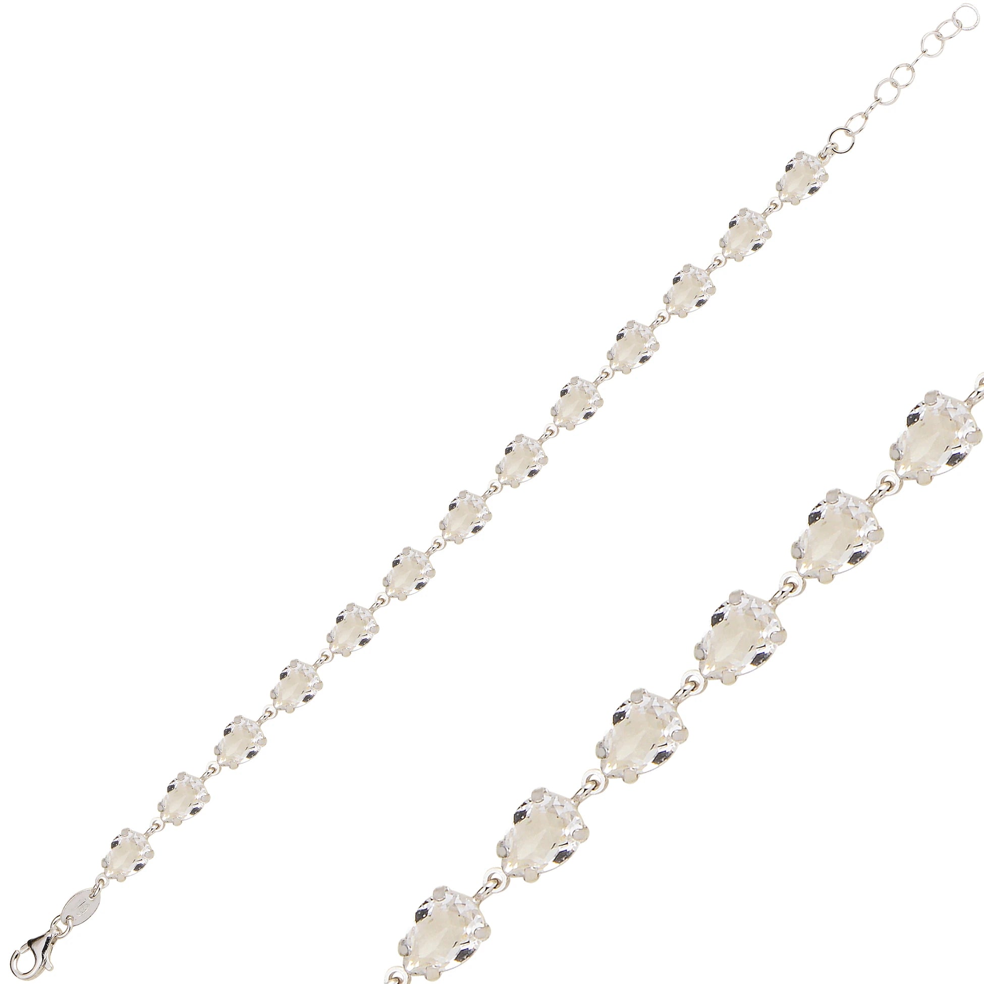 Radiant Full Eternity Bracelet - Sparkling Cubic Zirconia Design