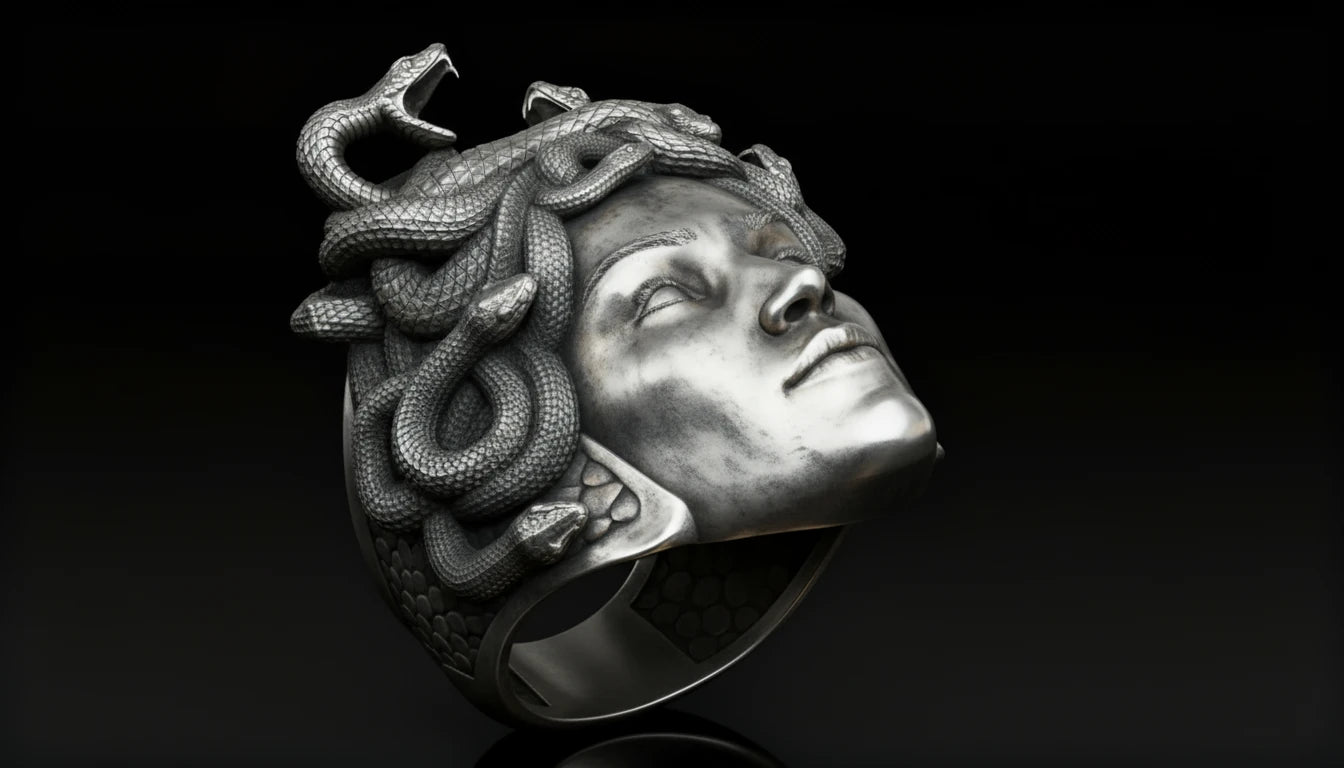 Premium Artisan Medusa Design Ring