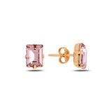 Pendientes Elegantes de Baguette - Diseño Minimalista con Brillo Luminoso
