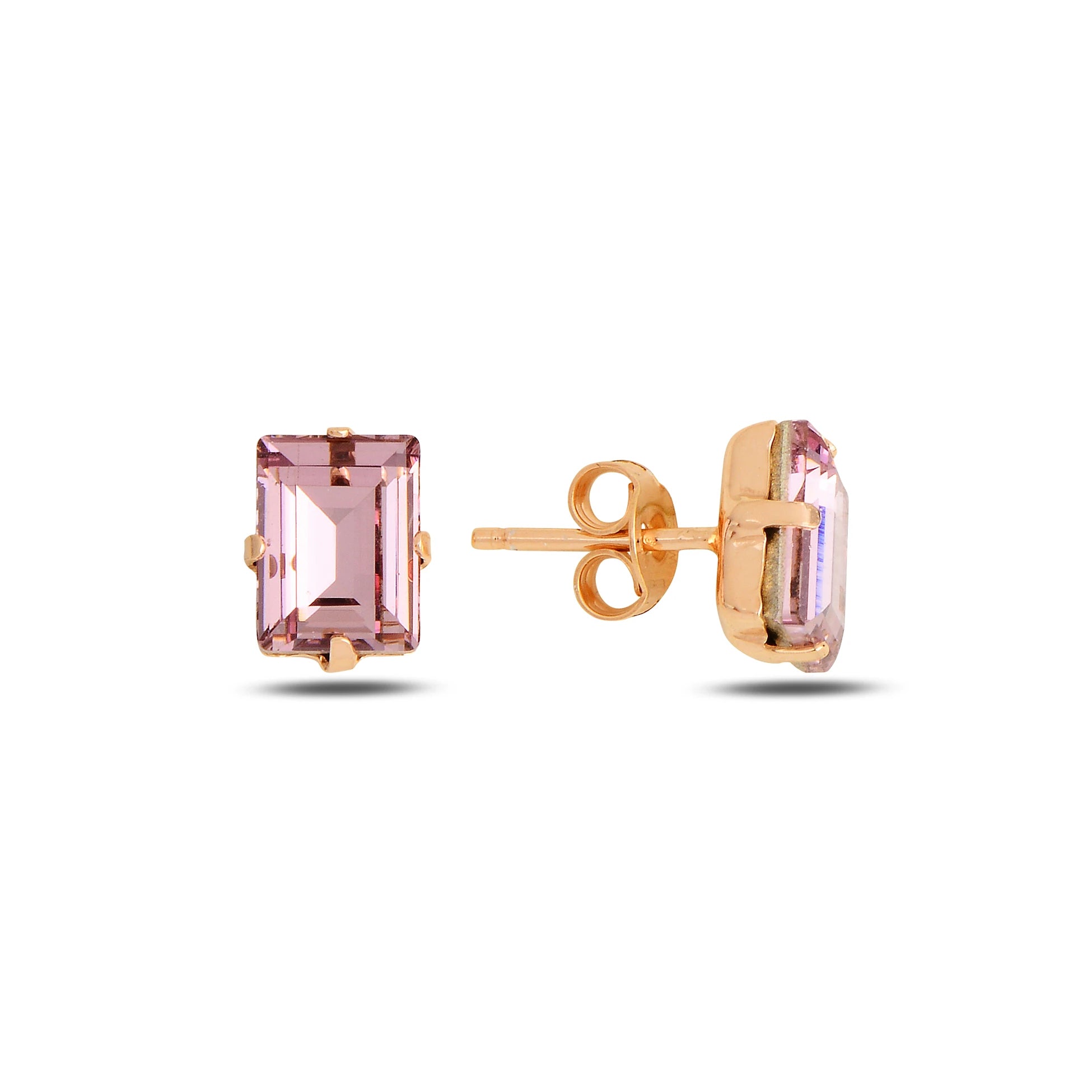 Pendientes Elegantes de Baguette - Diseño Minimalista con Brillo Luminoso