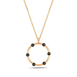 Elegant Full Eternity Circle Necklace - Dazzling Hoop Style