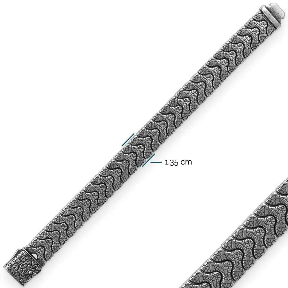 Sterling Silver Link Bracelet - Contemporary Minimalist Style