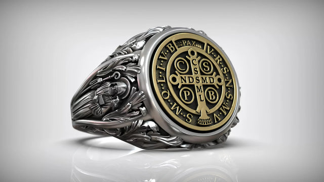 Premium Saint Benedict Devotional Ring