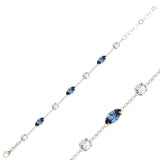 Sterling Silver Marquise Swarovski Crystal Bracelet - Signature Style
