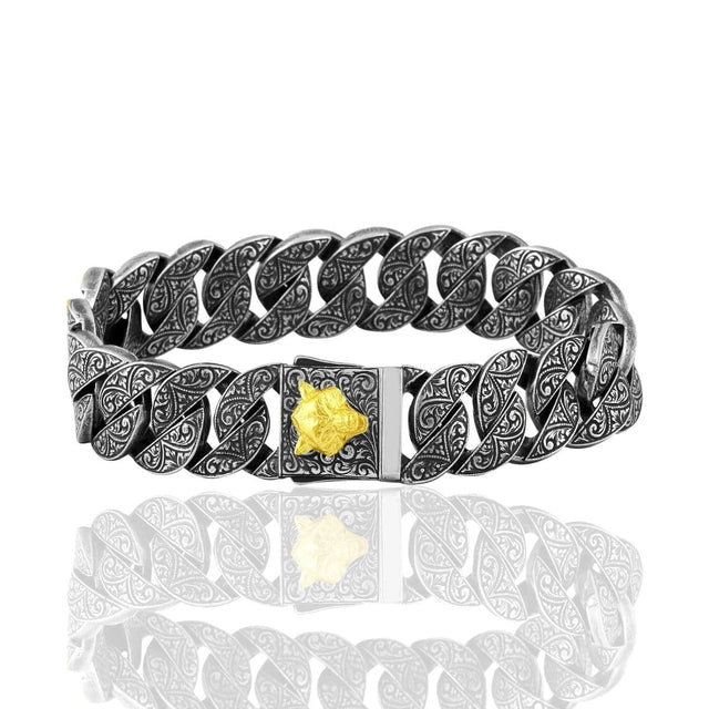 18K Gold Plated Sterling Silver Bracelet - Distinctive Style
