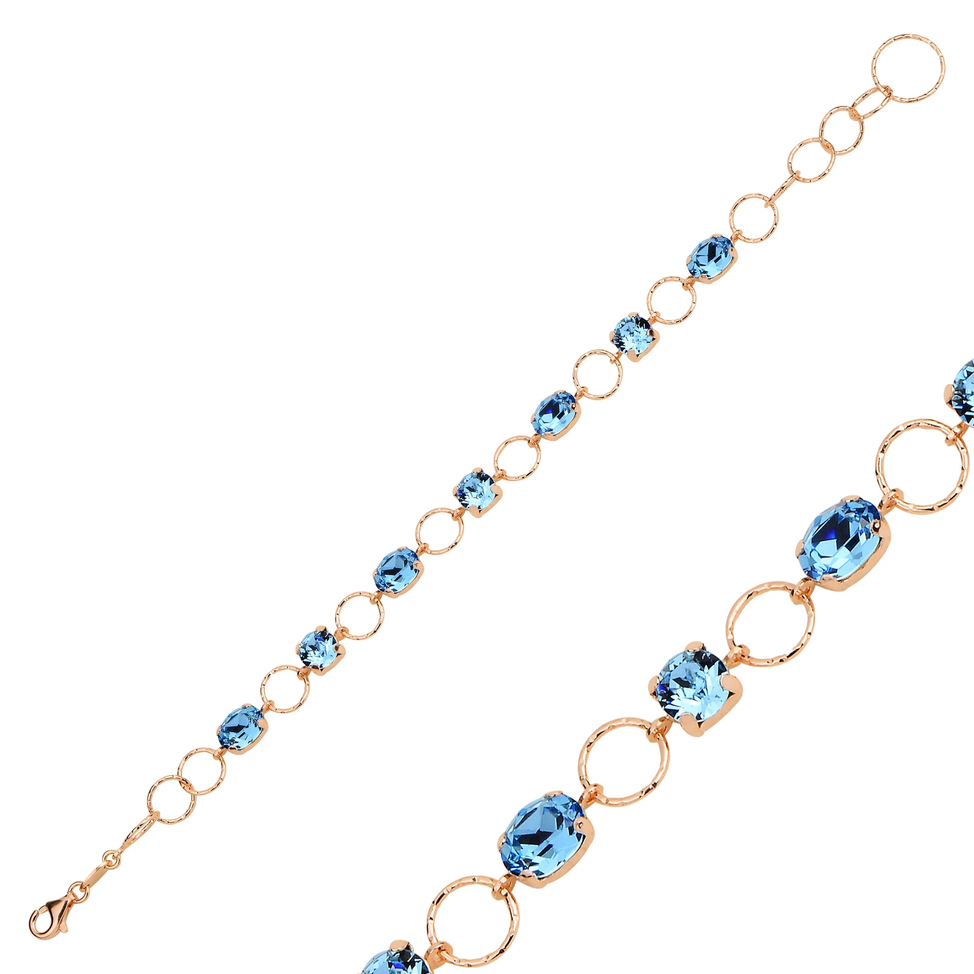Luna Row Bangle - Gem-Inspired Feminine Design
