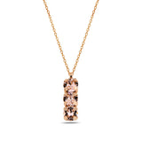 Lustrous Metal Trio Necklace - Modern Minimalist Design